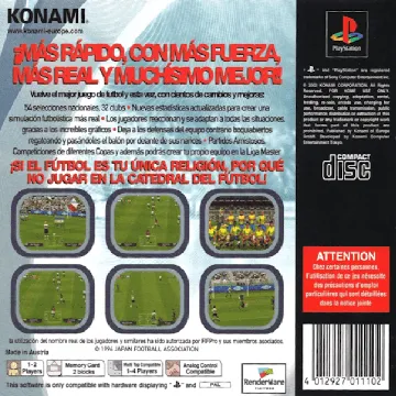 Pro Evolution Soccer 2 (ES - IT) box cover back